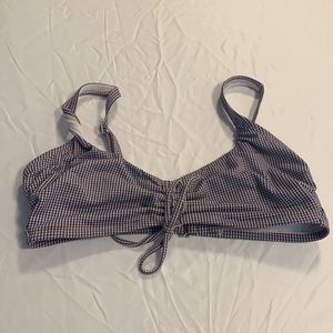 Plaid bikini top